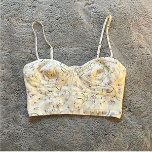 Aritzia crop corset top